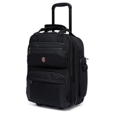 Imagem de Mochila Executiva De Rodinhas Espaçosa Trabalho Notebook 36 Litros-Masculino