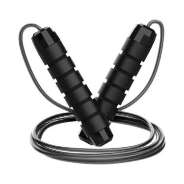 Imagem de Corda De Pular Ajustável De Aço Sem Emaranhados Equipamento De Exercíc