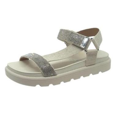 Imagem de Sandália Papete Feminina Plataforma Strass Vizzano 6459.121-Feminino