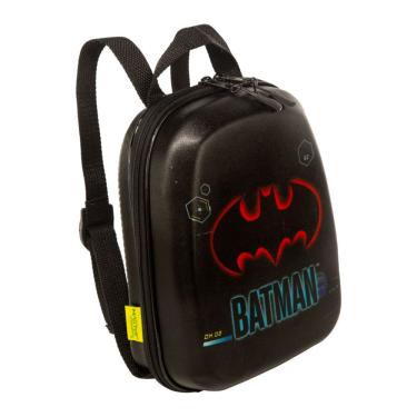 Imagem de Lancheira Infantil Batman Maxtoy Diplomata Preta Com Alça De Costas Escolar Masculina Resistente