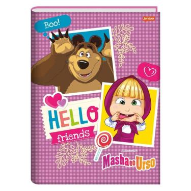 Imagem de Caderno Brochura Universitário 1 Matéria 48 Folhas Masha E O Urso Jandaia Estampa 2