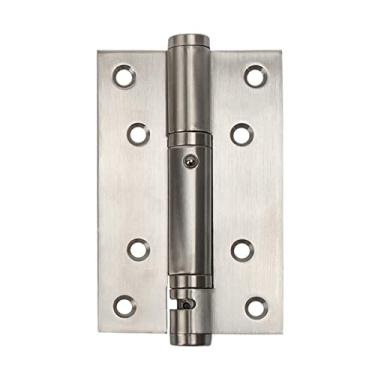 Imagem de Dobradiças de mola de fecho automático para serviço pesado DIY Dobradiça de porta de aço inoxidável para corredores caldeiras apartamentos entradas dobradiças de escadas (Cor: OneColor, Tamanho: A)