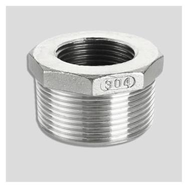 Imagem de Adaptador de acoplador de aço inoxidável 304 tamanho grande DN50 DN65 DN80/100 macho x fêmea de aço inoxidável encaixes de junta de transferência (DN40 M a DN25 F)