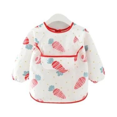 Imagem de Babadores Impermeáveis De Manga Longa Para Bebês Recém-Nascidos, Roupa