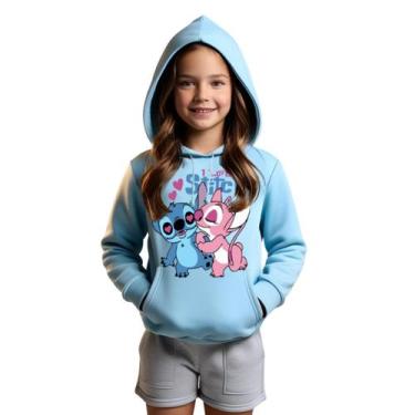 Imagem de Blusa de Moletom Stitch Casal INFANTIL - Glev.Conceito, G, Água