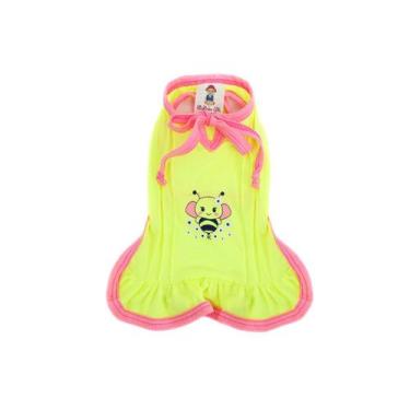 Imagem de Vestido Abelinha para Cachorro e Gato Pet - Bichinho Chic, Amarelo, 2