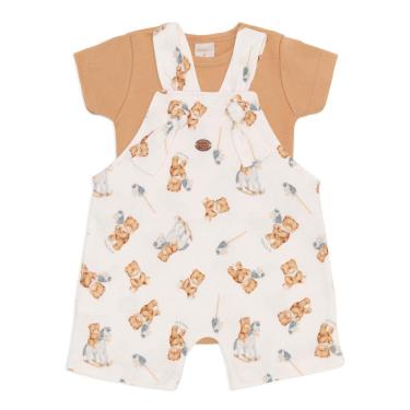 Imagem de Conjunto Bebê Menino Body /Jardineira Ursinho Mini & Co-Masculino
