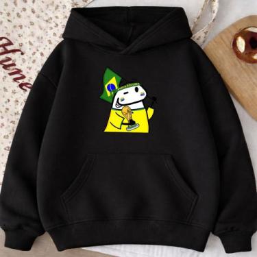 Imagem de Moletom Canguru Adulto Florck Brasil Masculino Casaco Blusa De Frio He