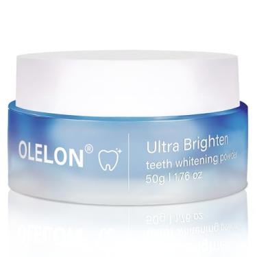 Imagem de Pó de clareamento dental, clareamento instantâneo e remoção de manchas, sem sensibilidade - pasta de dente em pó segura para esmalte - aromatizador de hálito sabor menta, para manchas de café, chá e