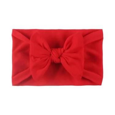 Imagem de Faixa De Cabelo Elástica De Tricô Para Meninas, Acessório Infantil De 