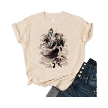 Imagem de Camiseta Feminina Solta Com Gola Redonda Mo Dao Zu Shi, Manga Japonesa