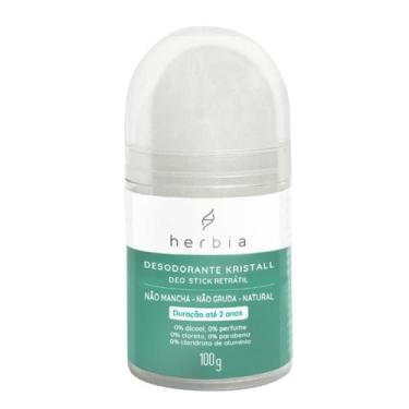 Imagem de Desodorante Cristal Deo Stick Pedra Natural Vegano Herbia 100g