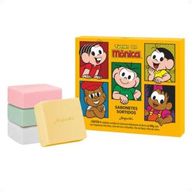 Imagem de Kit Jequiti Turma Da Mônica: Estojo De Sabonetes Sortidos Com 4 Unidad