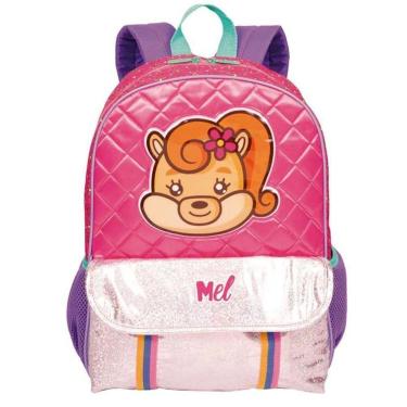 Imagem de Mochila Infantil Costas Menina Mel Sestini Rosa
