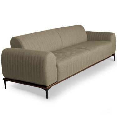 Imagem de Sofá 3 Lugares Para Sala De Estar Molino 210 Cm Bege C-129