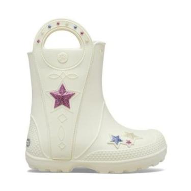 Imagem de Bota Crocs Handle It Western Metallic Boot T Summit White-Unissex