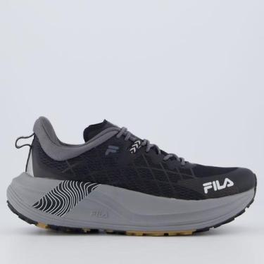Imagem de Tênis Fila Racer Skytrail Feminino Preto e Cinza, 36