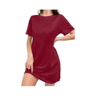 Imagem de Saia De Pijama Feminina Respirável De Comprimento Médio, Vestido Curto