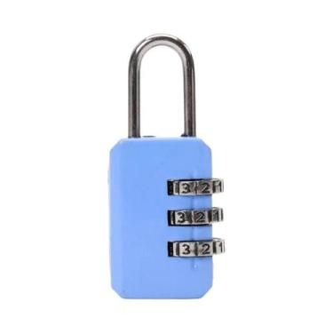 Imagem de Cadeado De Combinação Antifurto Multifuncional De 3 Dígitos Para Bagag