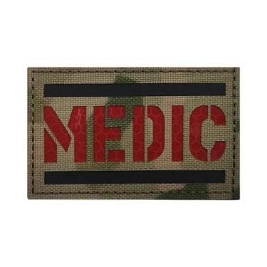 Imagem de Emblemas Táticos De Combate Medic First Aid IR Reflective Rescue Snake
