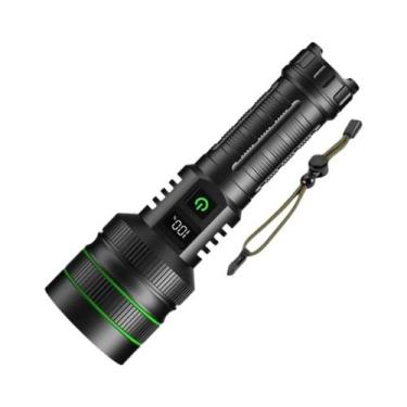 Imagem de Lanterna LED XHP50 De Alta Potência 18650 Recarregável USB, Lanterna T