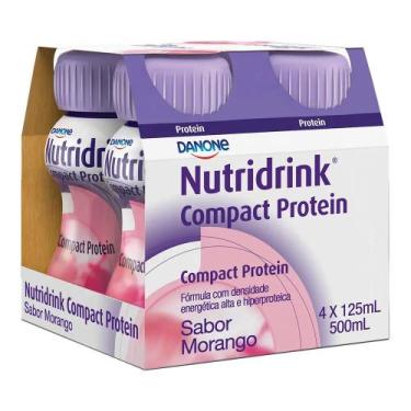 Imagem de NUTRIDRINK COMPACT PROT MORANGO 4X125ML - Danone
