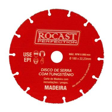Imagem de Disco De Serra Com Tungstênio 180X22,2Mm  245,0002  - Rocast