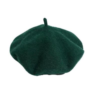 Imagem de Boina Feminina Quente De Lã Grossa Estilo Artista Francês Para Meninas