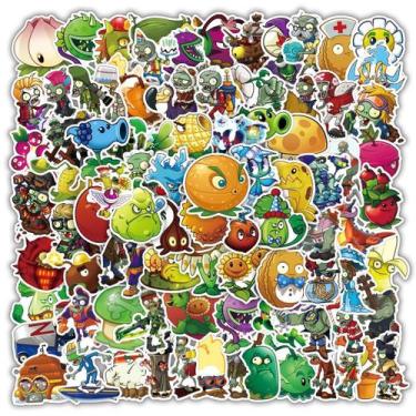Imagem de Adesivos Plants Zombies Anime Cartoon 50 unidades de PVC impermeável -