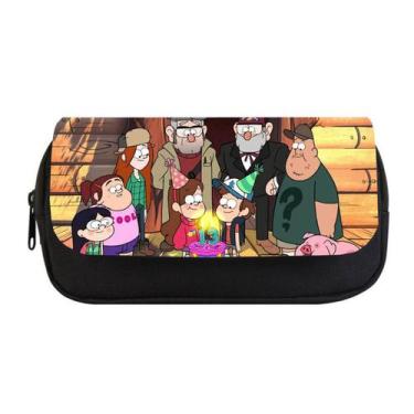 Imagem de Bolsa de lápis Gravitys Falls Mabels Pines impermeável 22x11,5 x 10 cm