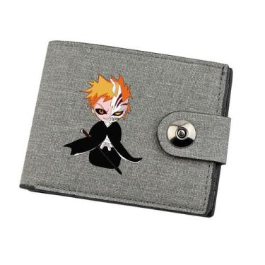 Imagem de Wallet Bleach Anime Characters Slim Bifold Canvas 12x9,5x1,5 cm - yiwe