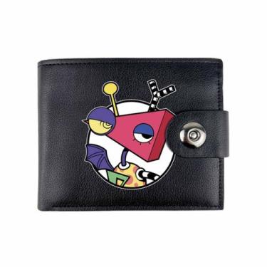 Imagem de Carteira Circus Anime Characters Slim Bifold em couro PU - Yiweisai