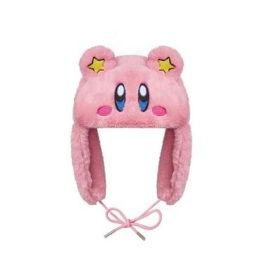 Imagem de Chapéu de cosplay Kirbys Costume Headwear Warm Soft Cozy para adultos 