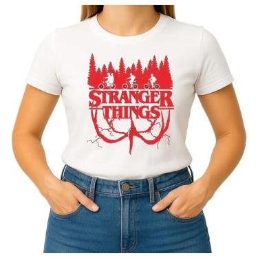Imagem de Camisa Camiseta de Algodão Masculina Feminina Unissex SÉRIE Stranger T