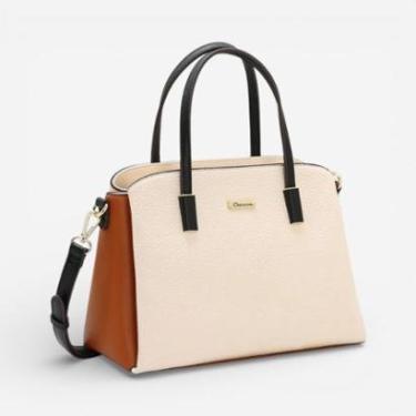 Imagem de Bolsa Feminina Chenson Mão Contrastes Bege-Feminino