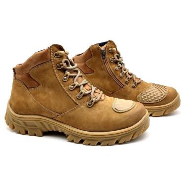 Imagem de Bota Segurança EPI Couro Cano Médio Leve Resistente Trabalho-Masculino