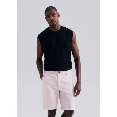 Imagem de Bermuda Original Hering Sarja Chino Rosa Claro - KTVG3WSII-Masculino
