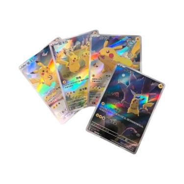 Imagem de Cartas De Pokémon DIY Chinesas GEM Vol1&2 Eevee Captain Pikachu Scarle