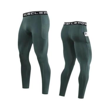 Imagem de Calças Leggings De Compressão Para Corrida Masculinas, Calças Esportiv