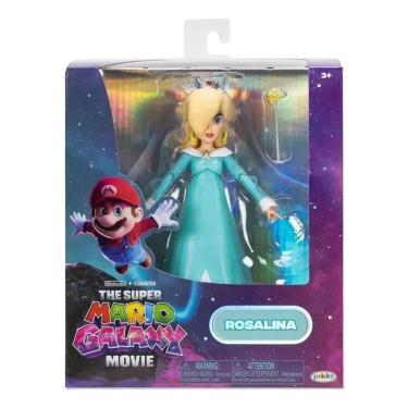 Imagem de Super Mario Galaxy Filme – Boneco Detalhes Premium Articulado Rosalina de 13 cm Com Varinha- Sunny