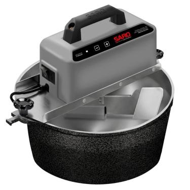 Imagem de Panela Misturadora Automática para Doces e Massas SARO G3 10 Litros Preto Craqueado Bivolt