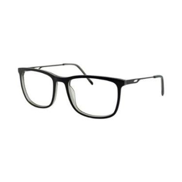 Imagem de Armação de Óculos Bulget Bg6422m A02 Preto Brilho-Masculino