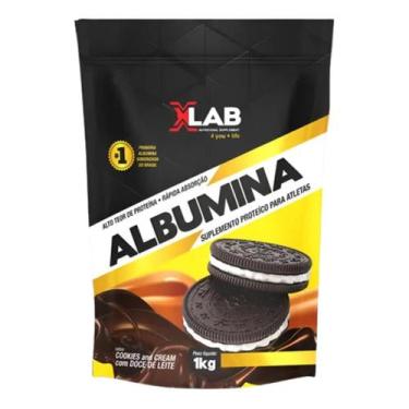 Imagem de Albumina Xlab 1kg Refil Pó De Clara De Ovo Vários Sabores, Cookies And