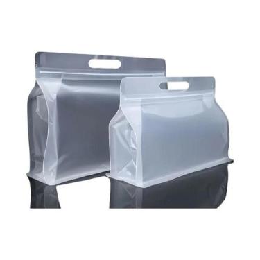 Imagem de Saco Plástico Fosco Com Zíper E Fundo Plano, 50 Unidades, Sacos De Emb