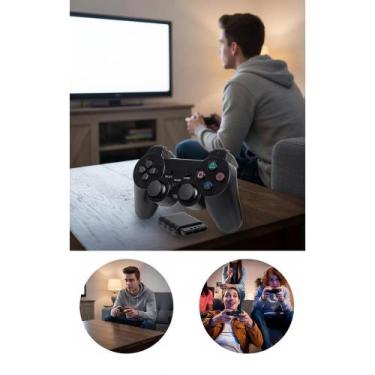 Imagem de Controle Sem Fio PS1/PS2: Liberdade e Vibração Analógica - Congratulat