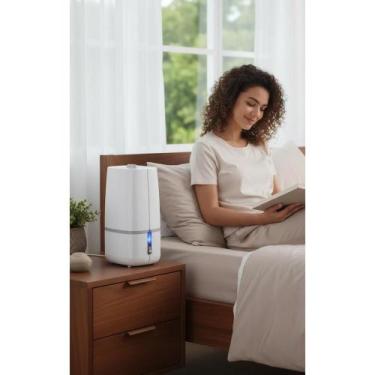 Imagem de Umidificador Ultrassônico Portátil 2L Bivolt Branco - Ar Pur - Congrat