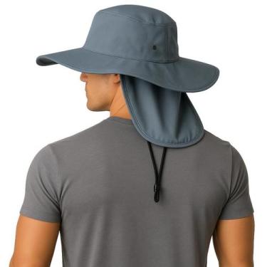 Imagem de Chapéu Pescador Camping Australiano Proteção Nuca Pescoço Bh Seg, Cinz