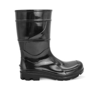 Imagem de Bota de PVC Cano Médio Preta CA 32169 Cartom, 35/36