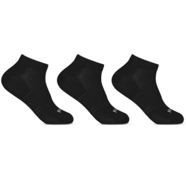 Imagem de Kit 3 pares de meia cano curto compressão hoahi preta nf, 39/43, Preto