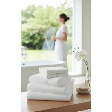 Imagem de Kit 10 Toalhas Banho Gigante 100% Algodão 72x150cm 530g Bran - Congrat